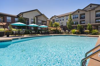 Resort-style pool with sundeck